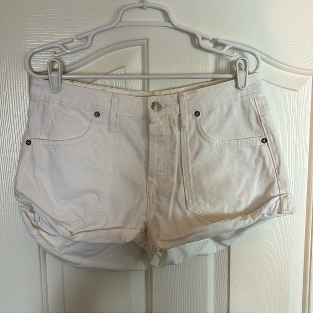 We the Free White Dani Shorts